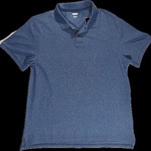 Old Navy Men's Blue Heather Polo Large NWT